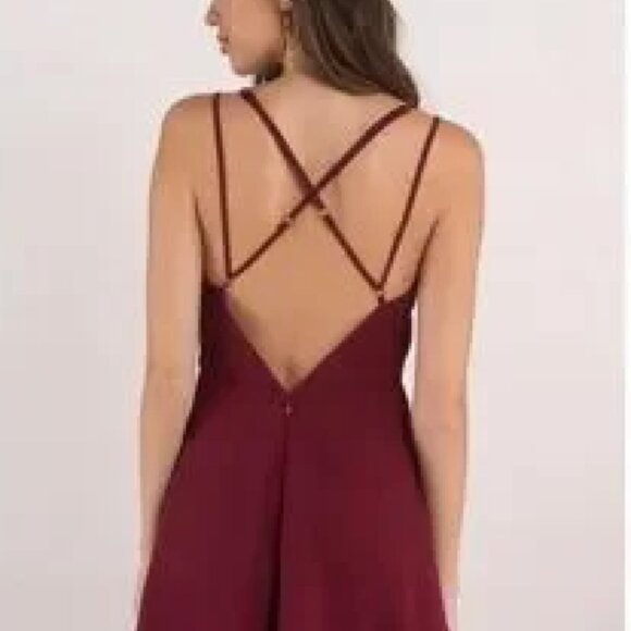 Dark Green Mini Dress - Picture 4 of 4